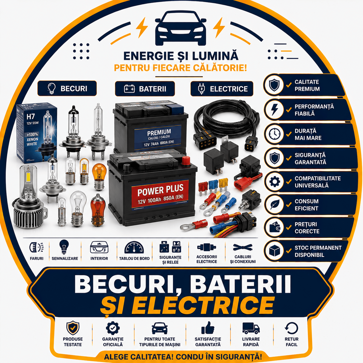 Becuri, baterii si electrice - revizieautomoto.ro