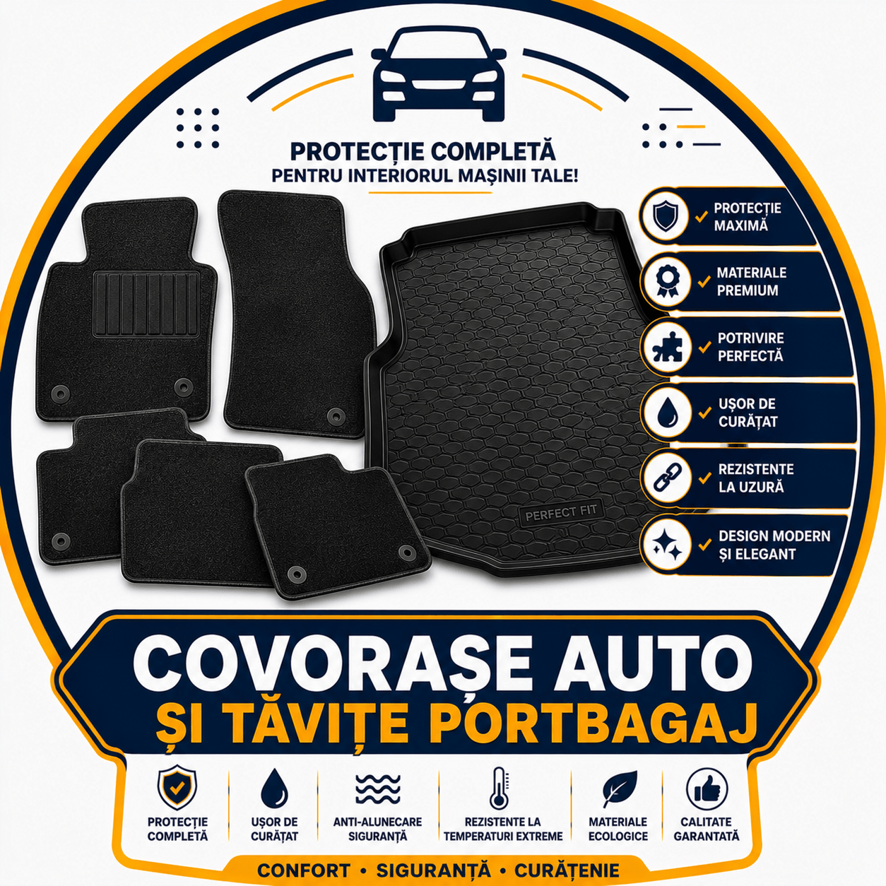 Covorașe auto și tăvițe portbagaj - revizieautomoto.ro