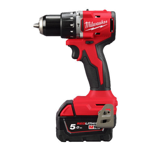 Mașină de găurit și înșurubat cu percuție, Milwaukee, M18 BLPDRC-502C, 2x acumulator M18 B5, 1x încarcator M12-18C,cutie plastic - 4933492826