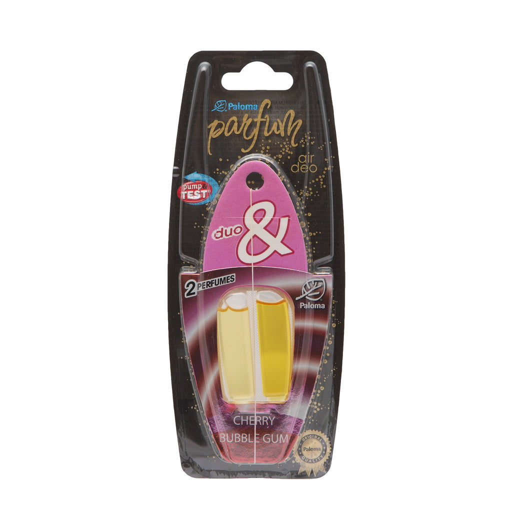 Odorizant auto Paloma Parfum Duo Cherry & Bubble Gum  - 2x3 ml Carguard - P10166