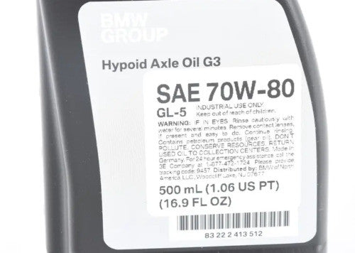 Ulei diferential spate BMW Original G3 70W-80 0.5L - 12198246