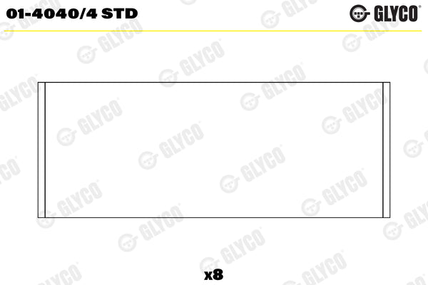 Big End Bearings GLYCO 01-4040/4 STD
