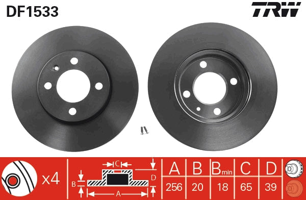 Disc frana DF1533 TRW
