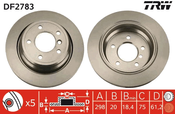 Disc frana DF2783 TRW