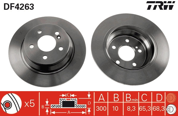 Disc frana DF4263 TRW