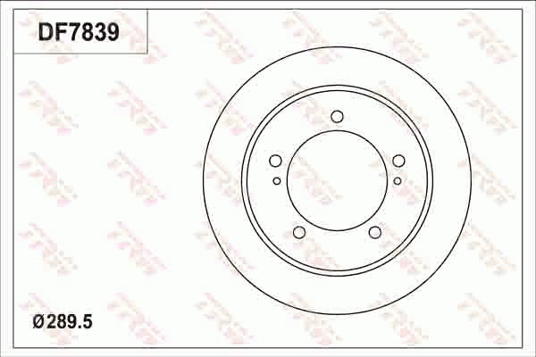 Disc frana DF7839 TRW