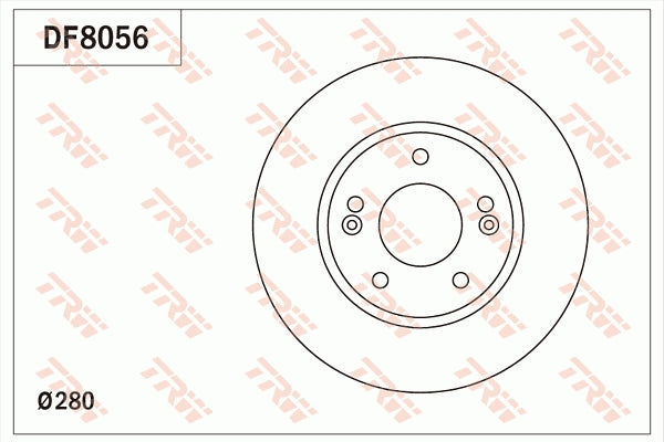 Disc frana DF8056 TRW