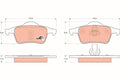 set placute frana,frana disc GDB1389 TRW