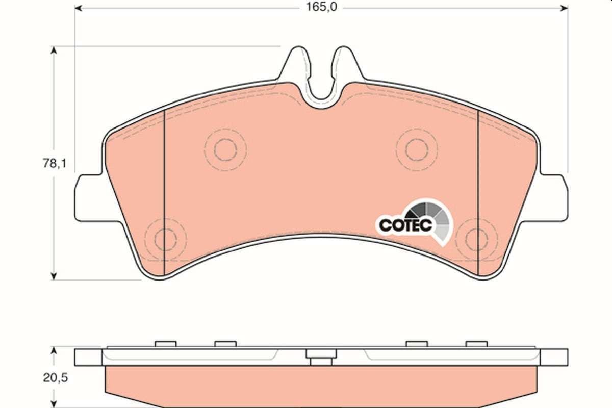 Set placute frana TRW GDB1699