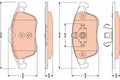 set placute frana,frana disc GDB1788 TRW