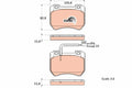 set placute frana,frana disc GDB1904 TRW