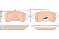 set placute frana,frana disc GDB1917 TRW
