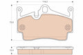set placute frana,frana disc GDB1961 TRW