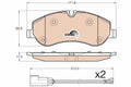 set placute frana,frana disc GDB1967 TRW