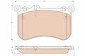 set placute frana,frana disc GDB1972 TRW