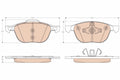 set placute frana,frana disc GDB2011 TRW