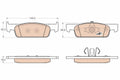 set placute frana,frana disc GDB2016 TRW