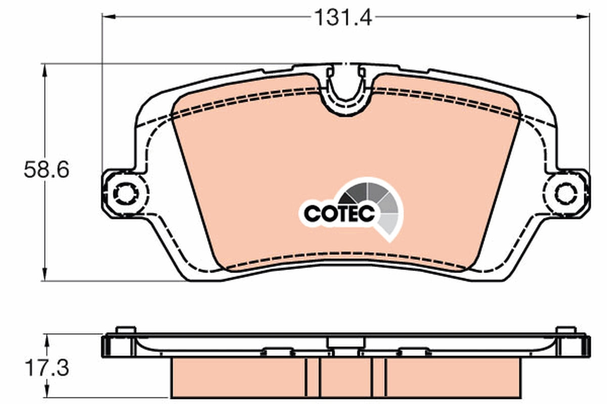 Set placute frana TRW GDB2029