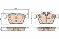 set placute frana,frana disc GDB2071 TRW