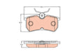 set placute frana,frana disc GDB2140 TRW