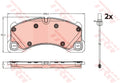set placute frana,frana disc GDB2243 TRW