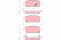 set placute frana,frana disc GDB3249 TRW