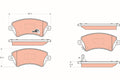 Set placute frana TRW GDB3288