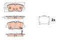 set placute frana,frana disc GDB3646 TRW