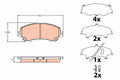 set placute frana,frana disc GDB3648 TRW