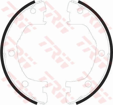 Set saboti frana, frana de mana GS8440 TRW