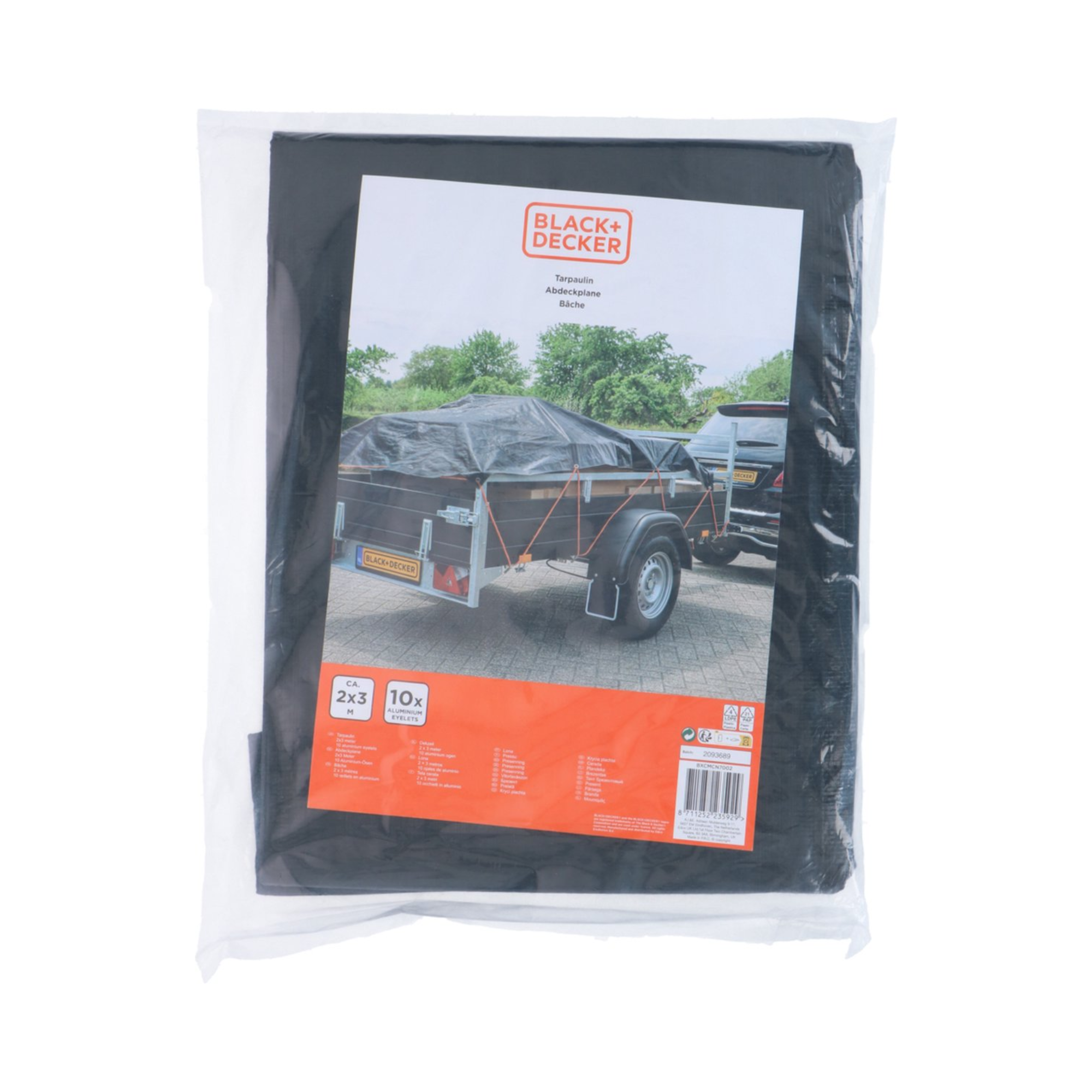 Prelata pentru remorca 2X3M Black+Decker - 53710