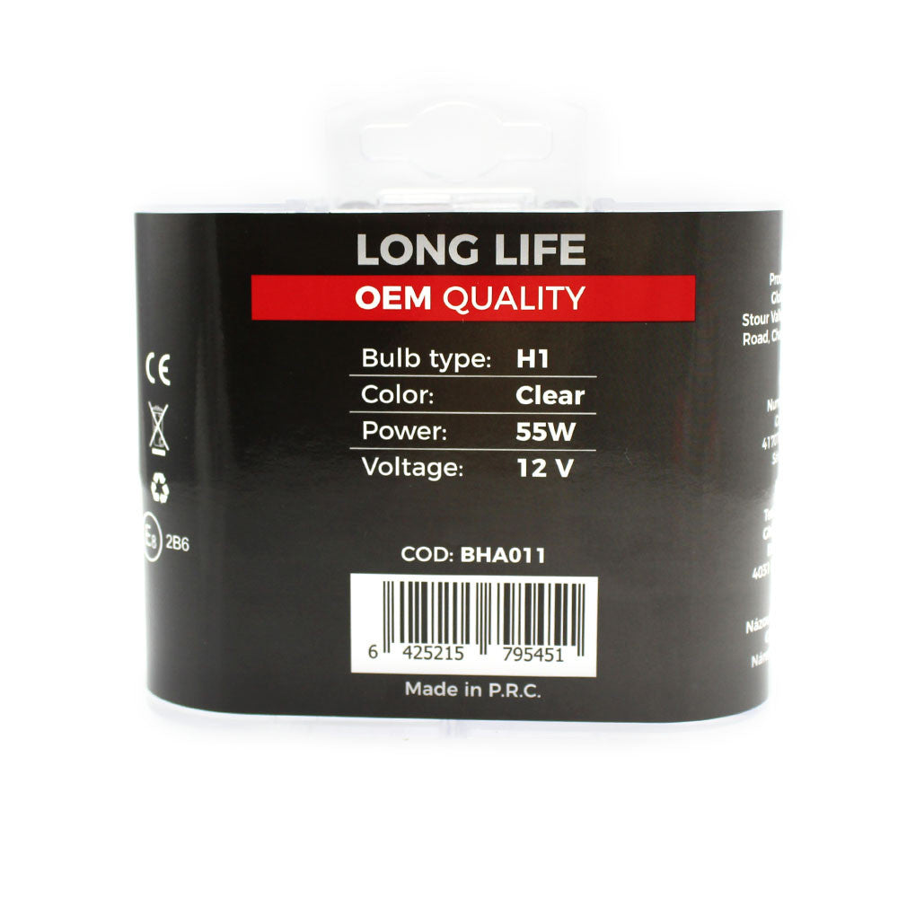 Bec MTR H1 Long Life OEM Quality 12V 55w+50%. Carguard - BHA011