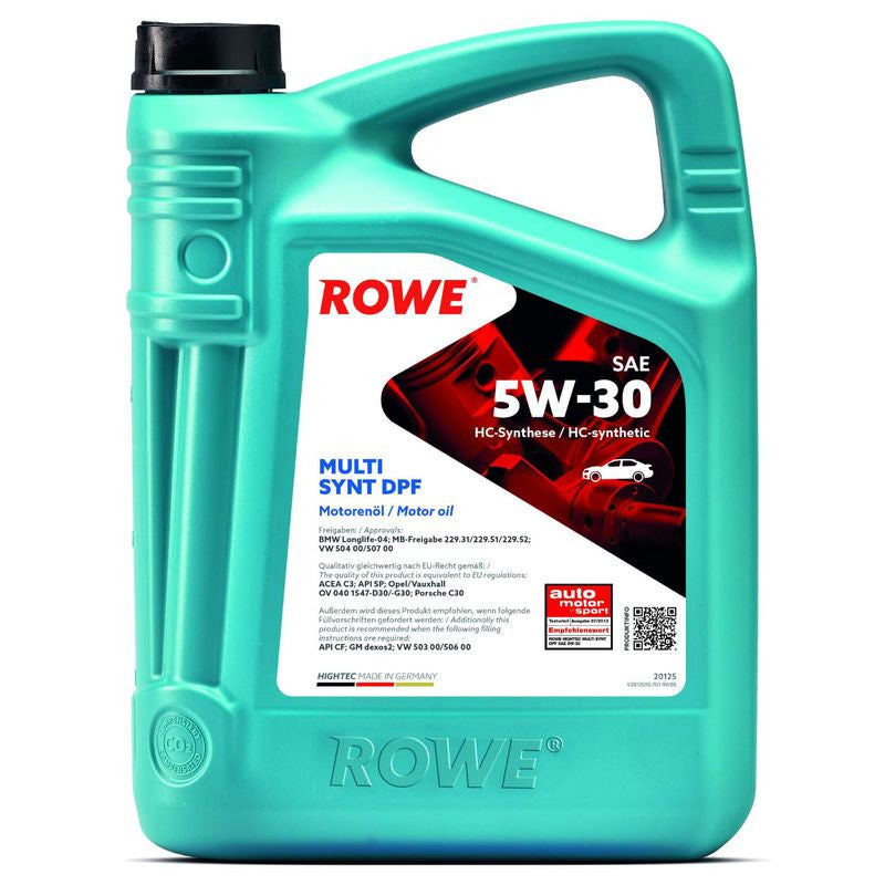 Ulei motor turisme Rowe HighTec Multi Synt 5W30 5L - 20125005099