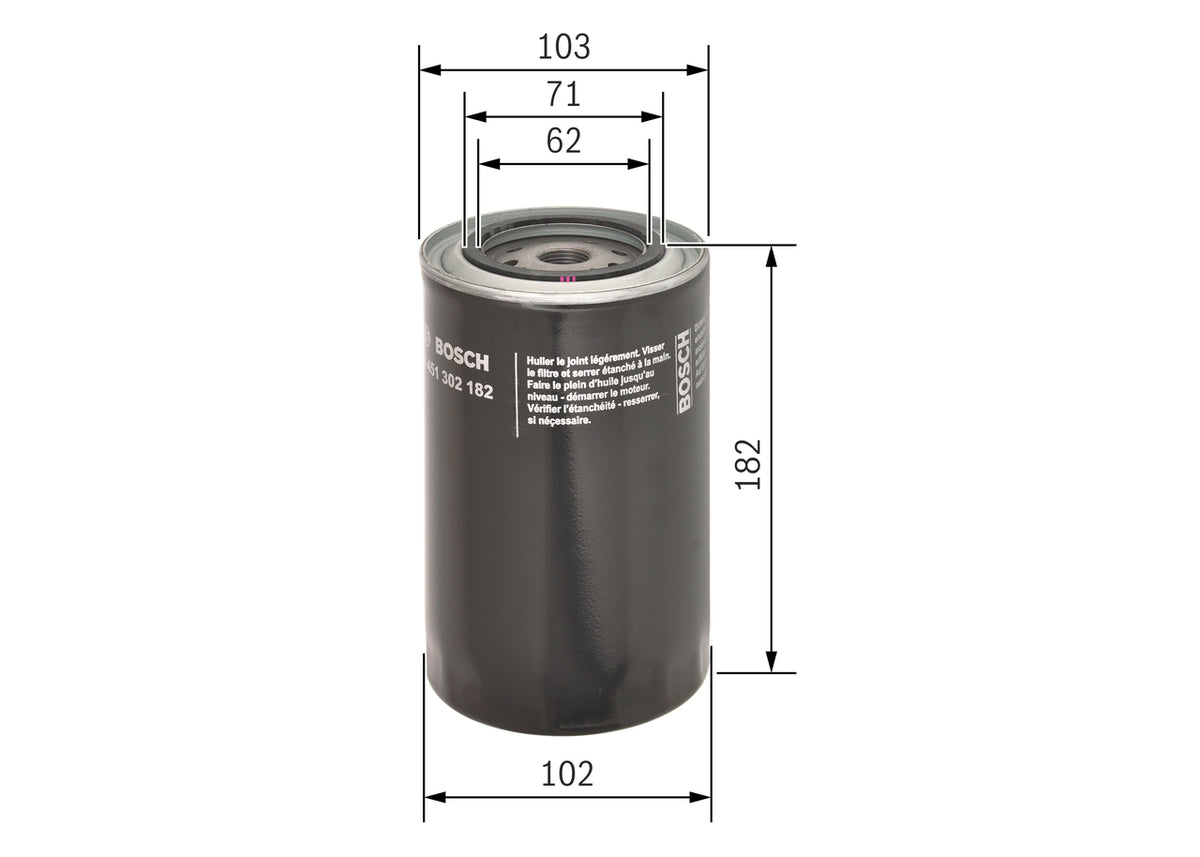 Filtru ulei 0 451 302 182 BOSCH