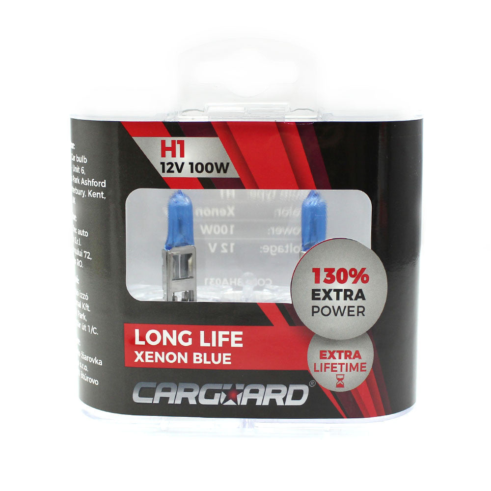 Bec MTR H1 12V 100W + 110% intensitate Alb Xenon Carguard - BHA031