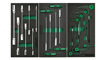 Dulap fix 4 sertare 88 piese Toptul - GW08807