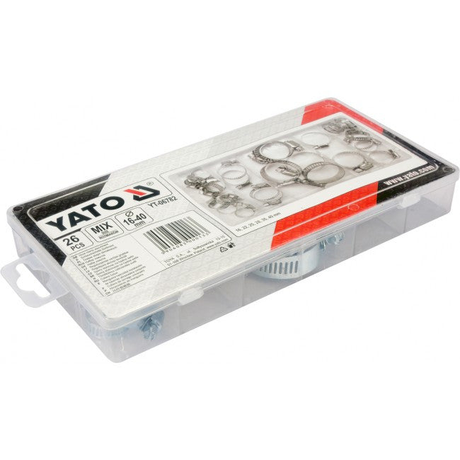 Set 26 coliere pentru furtun Yato - YT06782