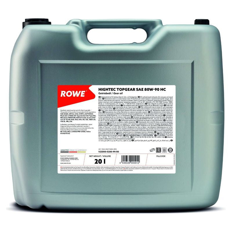 ULEI TRANSMISIE ROWE HIGHTEC TOPGEAR SAE 80W-90 HC 20L - 13521394