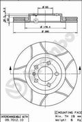 Disc frana 09.7012.75 BREMBO