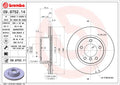 Disc frana 09.9752.11 BREMBO