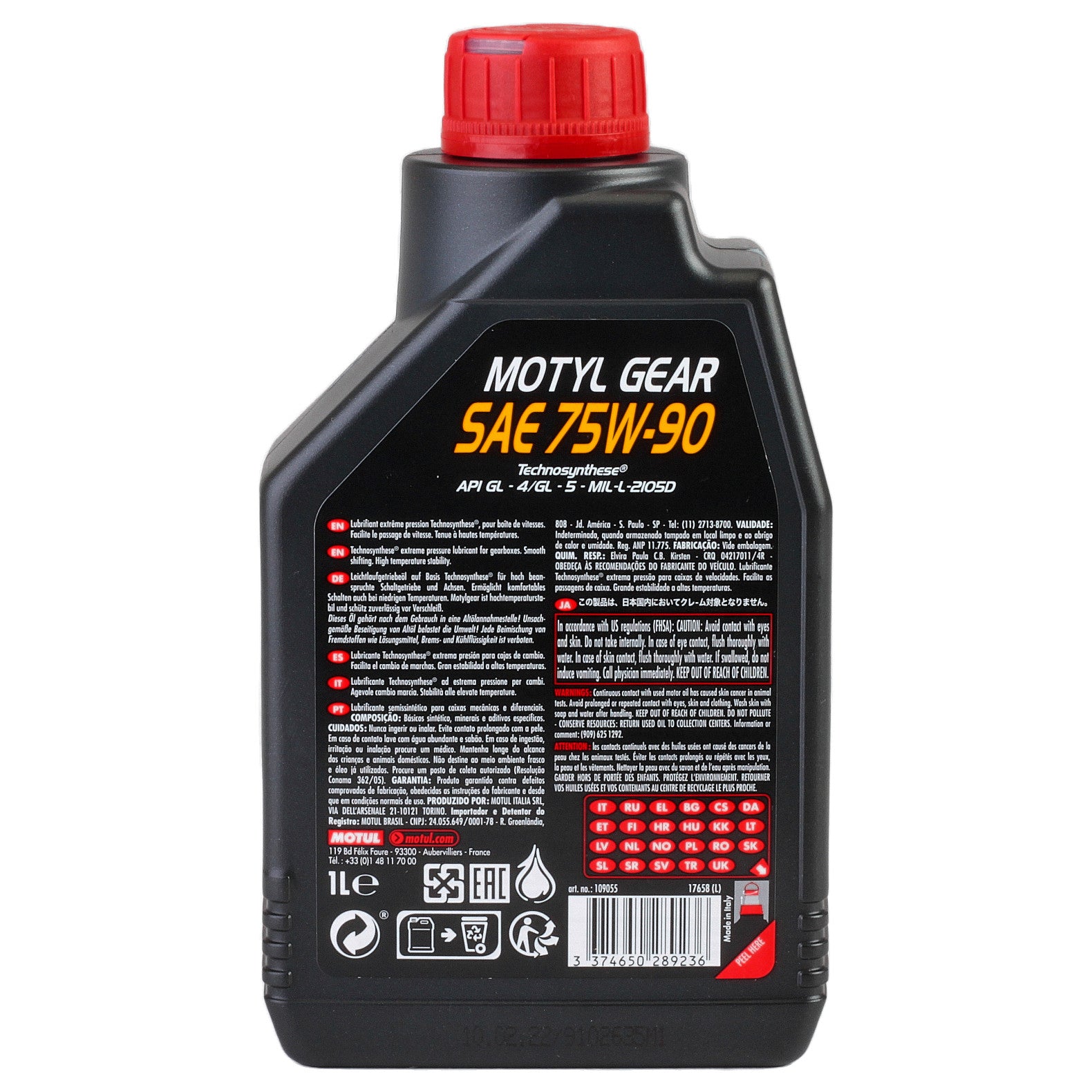 Ulei cutie manuala Motul MOTYLGEAR 75W90 1L - 12138223