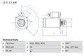starter 0 986 017 060 BOSCH