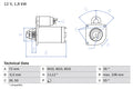 starter 0 986 025 470 BOSCH