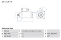 starter 0 986 025 900 BOSCH