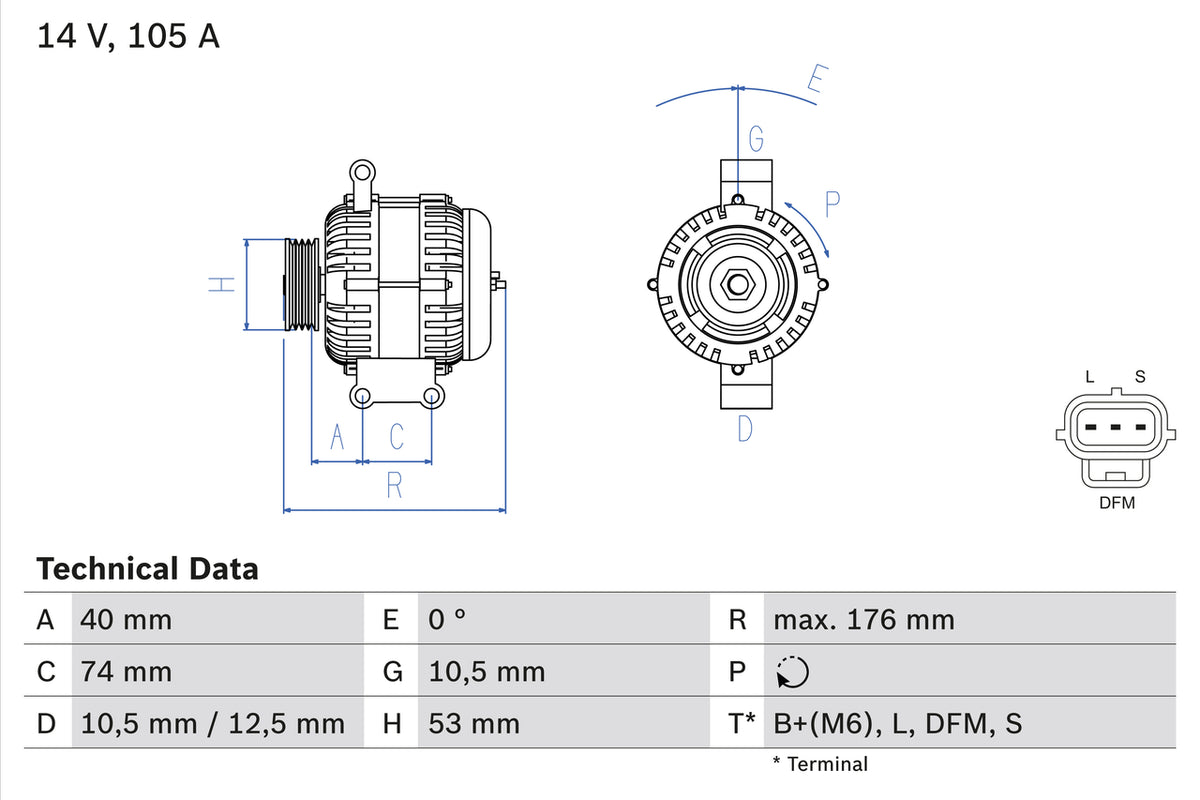 Generator / Alternator 0 986 042 790 BOSCH