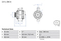 Generator / Alternator 0 986 046 320 BOSCH