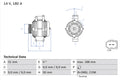 Generator / Alternator 0 986 082 500 BOSCH
