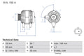 Generator / Alternator 0 986 084 690 BOSCH