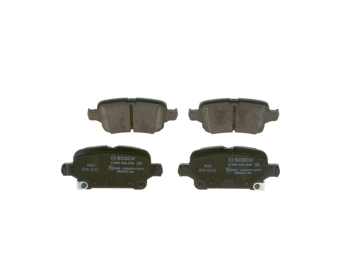 set placute frana,frana disc 0 986 424 839 BOSCH