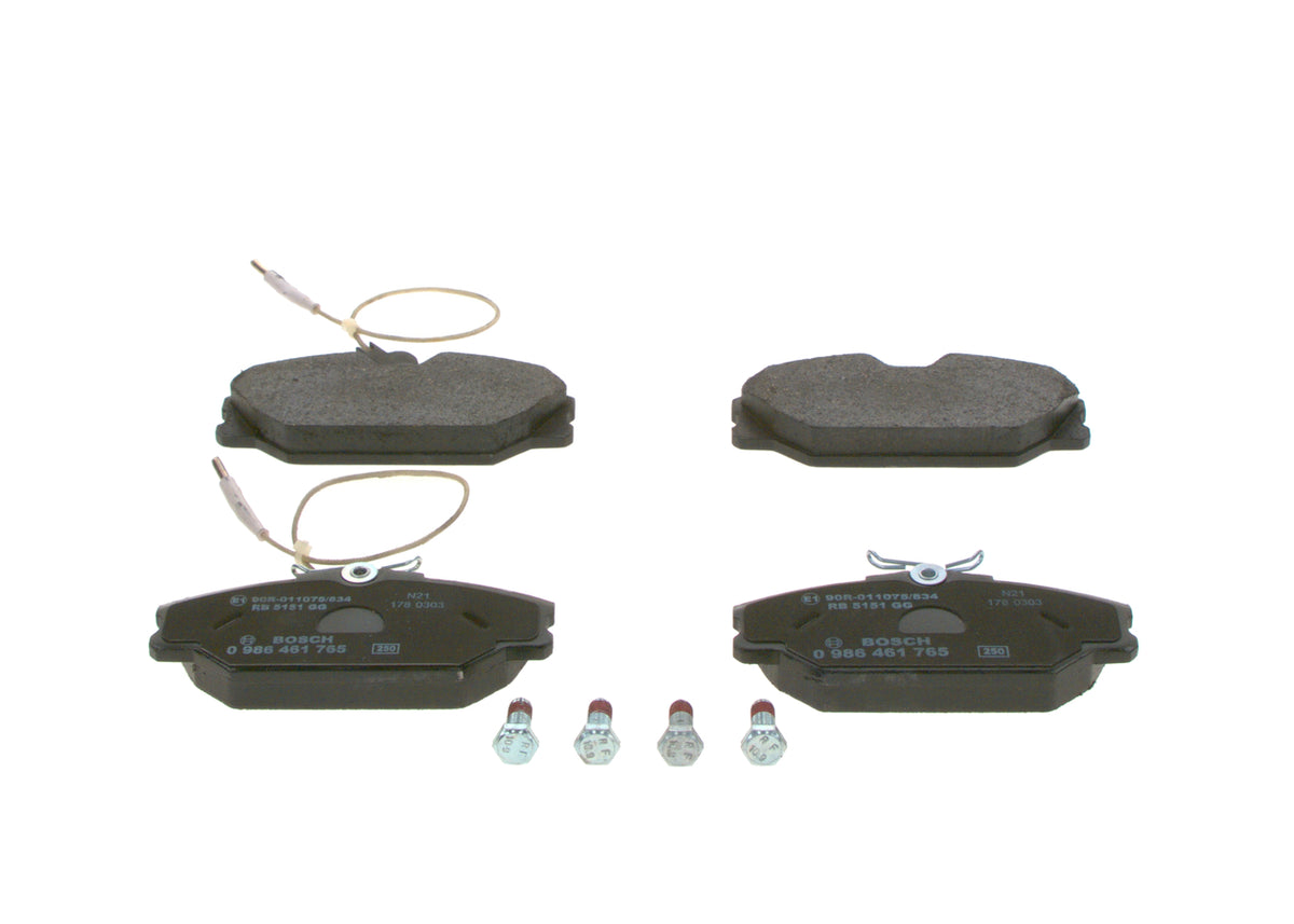 set placute frana,frana disc 0 986 461 765 BOSCH
